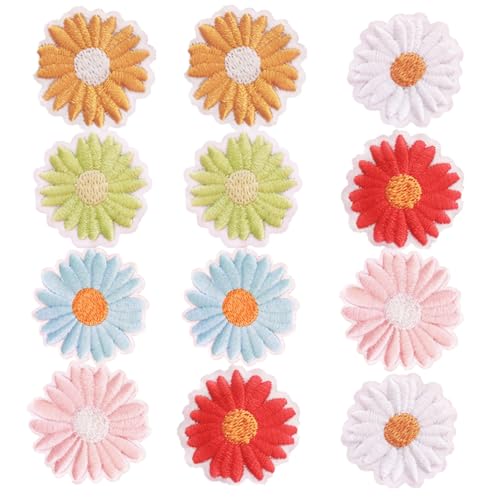 ARTSEWPLY 12 Stück Teiliges Selbstklebende Daisies Stickerei Stoffpatches Hochwertige DIY Aufnäher für Kleidung Taschen Hüte Jeans Kinderkleidung Dekorative und Reparierende Applikationen ARTSEWPLY 12 Stück Teiliges Selbstklebende Daisies Stickerei Stoffpatches Hochwertige DIY Aufnäher für Kleidung Taschen Hüte Jeans Kinderkleidung Dekorative und Reparierende Applikationen von ARTSEWPLY