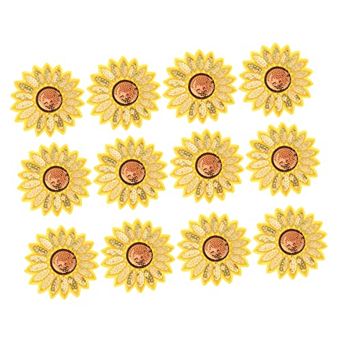 ARTSEWPLY 12 Stück Teiliges Sonnenblumen Stickerei Patches Aufbügeln Dekorative Hot Melt Sticker für Kleidung Taschen und Handwerksprojekte Einfache Anwendung und Designs ARTSEWPLY 12 Stück Teiliges Sonnenblumen Stickerei Patches Aufbügeln Dekorative Hot Melt Sticker für Kleidung Taschen und Handwerksprojekte Einfache Anwendung und Designs von ARTSEWPLY