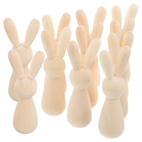 ARTSEWPLY 12 Stück Teiliges Unbemalte Holzhasen Figuren zum Basteln Naturfarbene DIY Osterdekoration Handliche Kreative Holzdeko für Wohnraumgestaltung ARTSEWPLY 12 Stück Teiliges Unbemalte Holzhasen Figuren zum Basteln Naturfarbene DIY Osterdekoration Handliche Kreative Holzdeko für Wohnraumgestaltung von ARTSEWPLY
