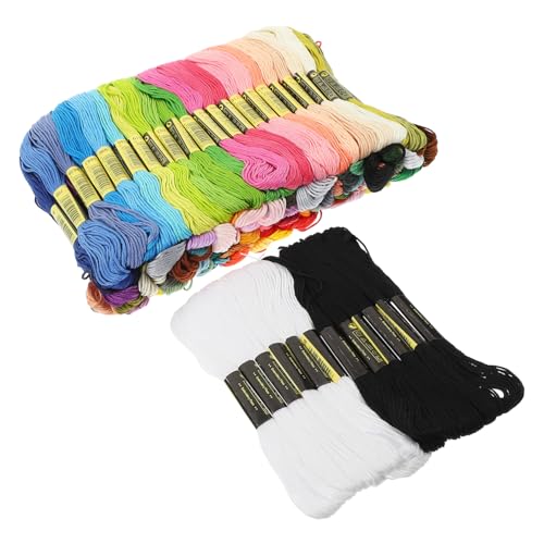 ARTSEWPLY 124 Stück Teiliges Stickgarn Bunte Baumwollfäden für DIY handarbeiten Vielseitige Nähgarne Farben Plus Dunkel und für Dekorative Kreuzstichprojekte ARTSEWPLY 124 Stück Teiliges Stickgarn Bunte Baumwollfäden für DIY handarbeiten Vielseitige Nähgarne Farben Plus Dunkel und für Dekorative Kreuzstichprojekte von ARTSEWPLY
