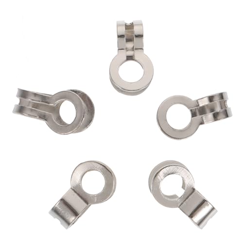 ARTSEWPLY 125 Stück Teiliges Eisen Tag Buckles Vielseitige Langlebige Doppelte Ringverschlüsse für DIY Schmuckherstellung Leichtes Design Praktische Anhängerbefestigung von ARTSEWPLY