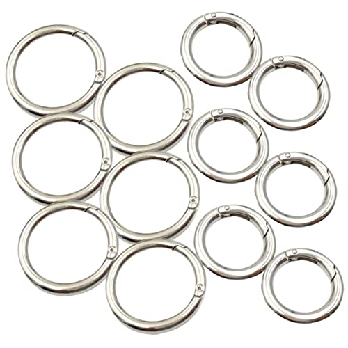 ARTSEWPLY 12Stücke Runde Schnallen Feder O Ringe für Schlüsselanhänger DIY Projekte Gurtband und Camping von ARTSEWPLY
