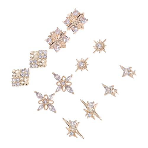 ARTSEWPLY 12Stücke Strass Nagel Charms Vintage Nagel Dekoration Dekorative Maniküre Anhänger für Kreative Nagelkunst und Glamouröse Designs ARTSEWPLY 12Stücke Strass Nagel Charms Vintage Nagel Dekoration Dekorative Maniküre Anhänger für Kreative Nagelkunst und Glamouröse Designs von ARTSEWPLY
