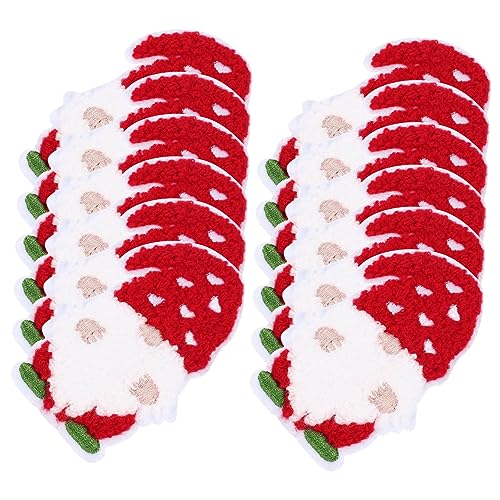 ARTSEWPLY 12Stücke Weihnachtsmotive Kleiderpflaster Polyester DIY Aufnäher für Handwerksprojekte zur Verschönerung von Kleidung und Accessoires Hautfreundlich und Langlebig von ARTSEWPLY