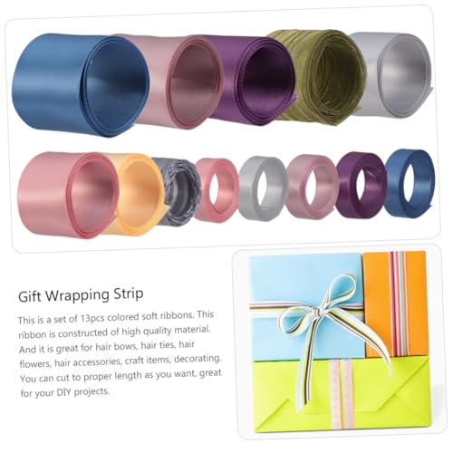 ARTSEWPLY 13 Stück DIY Haarschmuck Set Teiliges Satinband Ribbons für Kreative Haaraccessoires für Hochzeiten und Feste Strapazierfähig und Farbenfroh für Dekorationen von ARTSEWPLY