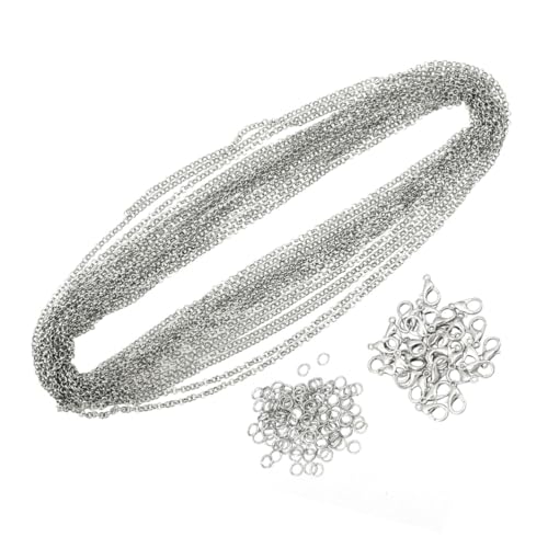 ARTSEWPLY 131 STÜCKE Teiliges Schmuckset Goldfarbene Kabelkette mit Karabinerverschlüssen und Offenen Ringen für DIY Kettenanhänger Basteln Schmuckherstellung ARTSEWPLY 131 STÜCKE Teiliges Schmuckset Goldfarbene Kabelkette mit Karabinerverschlüssen und Offenen Ringen für DIY Kettenanhänger Basteln Schmuckherstellung von ARTSEWPLY