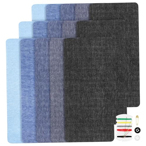 ARTSEWPLY 15 Stück Teiliges Bügelflicken Jeans Patches Selbstklebend Textilkleber Aufbügler für Kleidung Reparatur Flicken Einfach Anzubringen Vielseitig Zuschneidbar für Jacken Hosen ARTSEWPLY 15 Stück Teiliges Bügelflicken Jeans Patches Selbstklebend Textilkleber Aufbügler für Kleidung Reparatur Flicken Einfach Anzubringen Vielseitig Zuschneidbar für Jacken Hosen von ARTSEWPLY