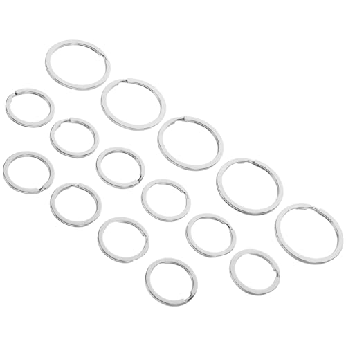 ARTSEWPLY 15-teiliges Set Mit Geteilten Schlüsselringen, Biegeringe, Zubehör Zur Schmuckherstellung Für Diy-ornamente, Auto-schlüsselanhänger, Charms, Basteln, Hundemarken-zubehör ARTSEWPLY 15-teiliges Set Mit Geteilten Schlüsselringen, Biegeringe, Zubehör Zur Schmuckherstellung Für Diy-ornamente, Auto-schlüsselanhänger, Charms, Basteln, Hundemarken-zubehör von ARTSEWPLY