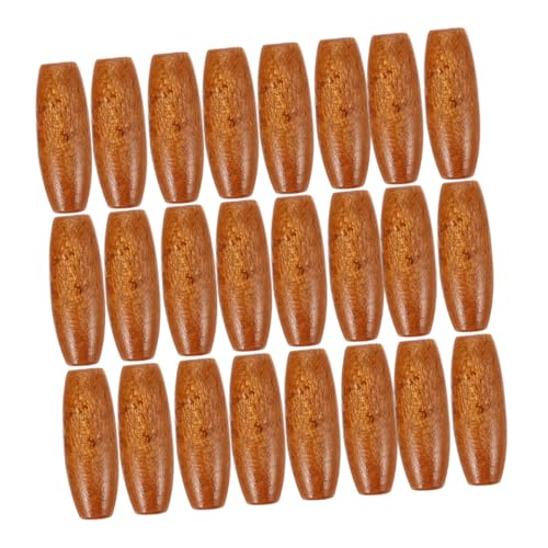 ARTSEWPLY 150 Stück Oval Holzperlen Ahorn Diy Bastelmaterial für Schmuckherstellung Türvorhänge und Dekorationen von ARTSEWPLY