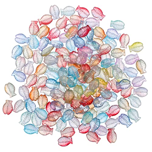 ARTSEWPLY 150Stücke DIY Fischperlen Glasperlen für Schmuckherstellung Vielseitige Fischformen für Halsketten Armbänder und Dekorationen für Handarbeitsprojekte ARTSEWPLY 150Stücke DIY Fischperlen Glasperlen für Schmuckherstellung Vielseitige Fischformen für Halsketten Armbänder und Dekorationen für Handarbeitsprojekte von ARTSEWPLY