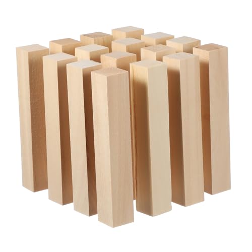 ARTSEWPLY 16 Stk. Teiliges Quadratische Dübelstäbe aus Unbehandeltem Holz Holzleisten für Basteln und DIY Robuste Holzdübel zum Bemalen Schnitzen und Modellbau ARTSEWPLY 16 Stk. Teiliges Quadratische Dübelstäbe aus Unbehandeltem Holz Holzleisten für Basteln und DIY Robuste Holzdübel zum Bemalen Schnitzen und Modellbau von ARTSEWPLY