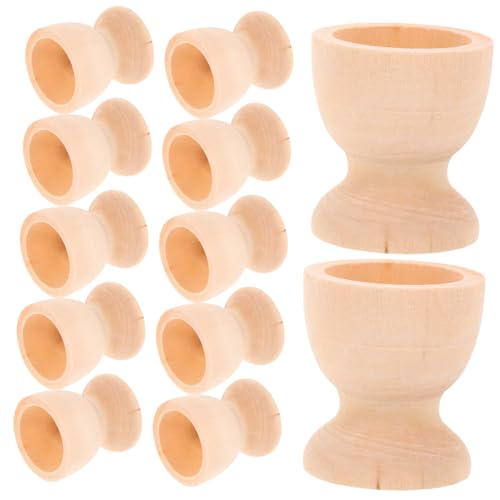 ARTSEWPLY 16 Stück Teiliges Holz-eierbecher Bemalen DIY Holz-eierhalter für Ostern Stabile Eierständer aus Naturholz als Osterdekoration und Handgemachte Bastelidee von ARTSEWPLY