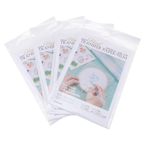 ARTSEWPLY 16 Stück Teiliges Wasserlösliches Stickvlies für DIY Nähprojekte Transparentes Topping Film für Kleidung zum Ausdrucken von Mustern und Sticken für Kreative Bastelarbeiten von ARTSEWPLY