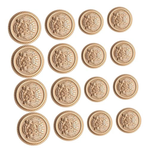 ARTSEWPLY 16Stücke Goldene Metallknöpfe für Kleidung Britischer Stil Dekorative Nähknöpfe für Blazer Anzüge und DIY Projekte Handwerkskunst ARTSEWPLY 16Stücke Goldene Metallknöpfe für Kleidung Britischer Stil Dekorative Nähknöpfe für Blazer Anzüge und DIY Projekte Handwerkskunst von ARTSEWPLY