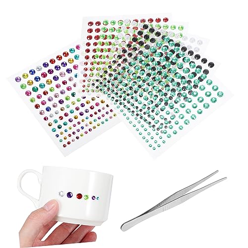 ARTSEWPLY 17Blätter Selbstklebende Edelsteinaufkleber mit Pinzette Bling Jewels Aufkleber für Kreative DIY Dekorationen Vielseitig Einsetzbar für Laptops Wasserflaschen ARTSEWPLY 17Blätter Selbstklebende Edelsteinaufkleber mit Pinzette Bling Jewels Aufkleber für Kreative DIY Dekorationen Vielseitig Einsetzbar für Laptops Wasserflaschen von ARTSEWPLY