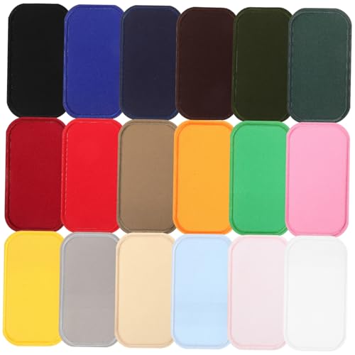 ARTSEWPLY 18 Stück Teiliges Bestickter Aufnäher zum Aufnähen Strapazierfähige Twill Applikationen für Jacken Taschen Shirts DIY Kleidung Dekorieren Waschbar und Hautfreundlich von ARTSEWPLY