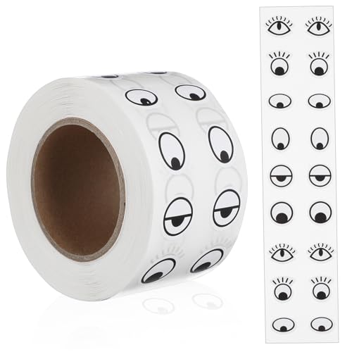 ARTSEWPLY 1Rolle Augenaufkleber für Bastelarbeiten Selbstklebende Cartoon Augen mit Haftung Vielseitig Einsetzbar für Scrapbooking und Dekoration Designs ARTSEWPLY 1Rolle Augenaufkleber für Bastelarbeiten Selbstklebende Cartoon Augen mit Haftung Vielseitig Einsetzbar für Scrapbooking und Dekoration Designs von ARTSEWPLY