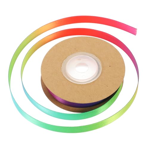 ARTSEWPLY 1Rolle Gradient Rainbow Geschenkband Doppelseitiges DIY Ribbons für Kreative Verpackungen für Partydekoration Weihnachtsbaum und Bastelprojekte von ARTSEWPLY