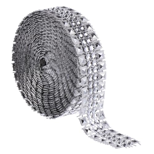 ARTSEWPLY 1Rolle Roll Strass Band Yards DIY Dekoration mit Funkelndem Netzdesign für Hochzeiten Partys Tischdeko und Kreative Bastelprojekte Vielseitig Einsetzbar Leicht von ARTSEWPLY