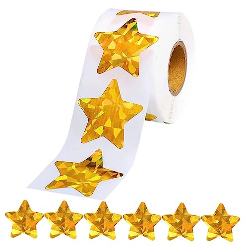 ARTSEWPLY 1Rolle Selbstklebende Goldene Sternaufkleber Holographische DIY Dekorationsaufkleber für Scrapbooking Fotoalben und Projekte Glitzernde Reflexion ARTSEWPLY 1Rolle Selbstklebende Goldene Sternaufkleber Holographische DIY Dekorationsaufkleber für Scrapbooking Fotoalben und Projekte Glitzernde Reflexion von ARTSEWPLY