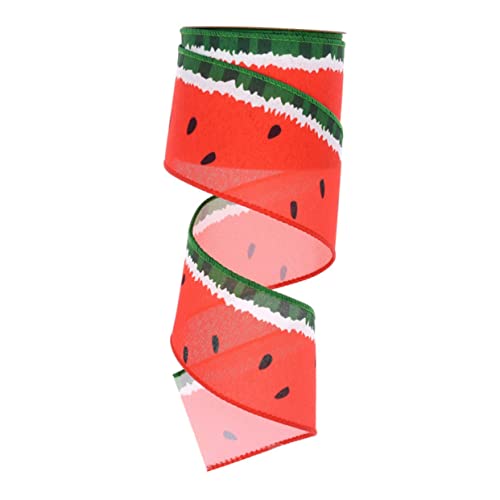 ARTSEWPLY 1Rolle Wassermelonenmuster Dekorationsband für DIY Bastelprojekte und Blumenverpackungen Hochwertiges Blumenverpackungsband Einfach Zuschneidbar und Vielseitig von ARTSEWPLY