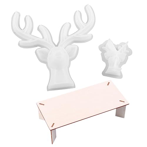 ARTSEWPLY 1Satz DIY Geweih Gießformen Silikon Teiliges für Epoxidprojekte Holzständer für Handgemachte Ornamente und Dekorationen im Zuhause oder Büro ARTSEWPLY 1Satz DIY Geweih Gießformen Silikon Teiliges für Epoxidprojekte Holzständer für Handgemachte Ornamente und Dekorationen im Zuhause oder Büro von ARTSEWPLY