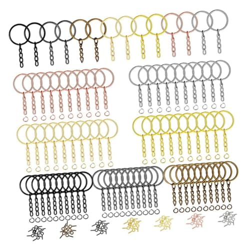 ARTSEWPLY 1Satz DIY Schlüsselring Teile Metall Schlüsselringe Offene Sprungringe und Nadel für Basteln und Langlebig für Schlüsselanhänger ARTSEWPLY 1Satz DIY Schlüsselring Teile Metall Schlüsselringe Offene Sprungringe und Nadel für Basteln und Langlebig für Schlüsselanhänger von ARTSEWPLY