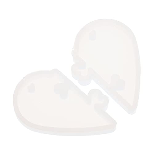 ARTSEWPLY 1Satz DIY Silikonform für Herzförmige Anhänger Perforierte Epoxidharz Gießform für Schmuckherstellung für Bastelprojekte und Persönliche Einfach zu Entformen von ARTSEWPLY