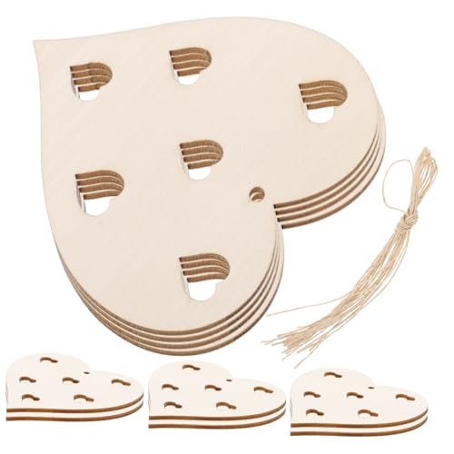 ARTSEWPLY 1Satz Herzförmige Holzscheiben Blanko Holzverzierungen für DIY Projekte Bastelmaterialien für Valentinstagsdekorationen und Geschenkanhänger ARTSEWPLY 1Satz Herzförmige Holzscheiben Blanko Holzverzierungen für DIY Projekte Bastelmaterialien für Valentinstagsdekorationen und Geschenkanhänger von ARTSEWPLY