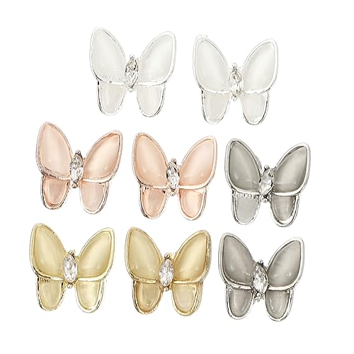 ARTSEWPLY 1Satz Schmetterling Nageldekoration Glitzer Opal Nagelkunst Mit Selbstklebendem Design Für DIY Maniküre Für Zuhause Und Schönheitssalon Roségold ARTSEWPLY 1Satz Schmetterling Nageldekoration Glitzer Opal Nagelkunst Mit Selbstklebendem Design Für DIY Maniküre Für Zuhause Und Schönheitssalon Roségold von ARTSEWPLY