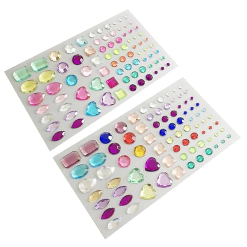 ARTSEWPLY 2 Blätter DIY Acryl Kristall Strasssteine Selbstklebend Bunte Handy Aufkleber für Basteln Scrapbooking Dekoration mit Verschiedenen Formen ARTSEWPLY 2 Blätter DIY Acryl Kristall Strasssteine Selbstklebend Bunte Handy Aufkleber für Basteln Scrapbooking Dekoration mit Verschiedenen Formen von ARTSEWPLY