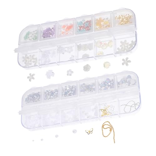 ARTSEWPLY 2 Boxen Boxen mit Perlenschmuck und Ab Strass Kreative Nageldekorationen für und Mädchen für Hochzeiten Partys und Feste ARTSEWPLY 2 Boxen Boxen mit Perlenschmuck und Ab Strass Kreative Nageldekorationen für und Mädchen für Hochzeiten Partys und Feste von ARTSEWPLY