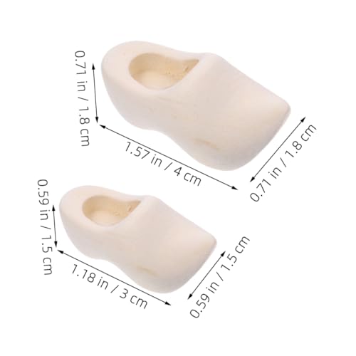 ARTSEWPLY 2 Paare Miniatur Holzschuhe DIY Blank Holzschuhe für Puppenhaus Dekoration Leichte Naturbelassene Puppenhaus Zubehör Handbemalbar Detailgetreue Nachbildung ARTSEWPLY 2 Paare Miniatur Holzschuhe DIY Blank Holzschuhe für Puppenhaus Dekoration Leichte Naturbelassene Puppenhaus Zubehör Handbemalbar Detailgetreue Nachbildung von ARTSEWPLY