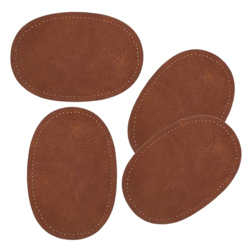 ARTSEWPLY 2 Paare Ovale Ellenbogenflicken PU Leder zur Reparatur von Kleidung für Jacken Hemden und Pullover Langlebig Einfach zu Nähen Vielseitig Einsetzbar von ARTSEWPLY