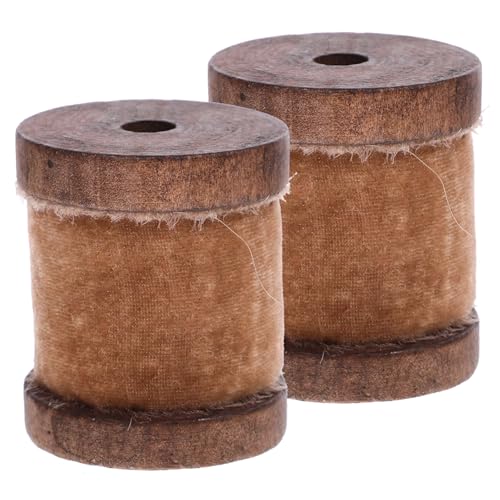 ARTSEWPLY 2 Rollen Geschenkband für Verpackung Elegantes Polyester Satinband mit Vintage pro für Geschenke DIY Basteln und Hochzeitsdekoration Strapazierfähig und Leicht zu Schneiden von ARTSEWPLY
