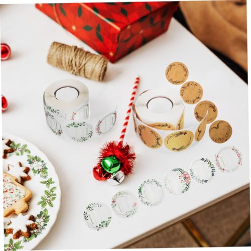ARTSEWPLY 2 Rollen Selbstklebende Geschenkaufkleber mit Pflanzenkranz Motiv Einzigartige Etiketten Robuste Kraftpapier Labels zum Beschriften von Geschenktüten Karten und Umschlägen für ARTSEWPLY 2 Rollen Selbstklebende Geschenkaufkleber mit Pflanzenkranz Motiv Einzigartige Etiketten Robuste Kraftpapier Labels zum Beschriften von Geschenktüten Karten und Umschlägen für von ARTSEWPLY