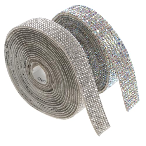 ARTSEWPLY 2 Rollen Selbstklebendes Strassband DIY Glitzersteine Schmuckband für Basteln Textilien Auto Kleidung Dekoration Langlebig und Einfach Anzubringen ARTSEWPLY 2 Rollen Selbstklebendes Strassband DIY Glitzersteine Schmuckband für Basteln Textilien Auto Kleidung Dekoration Langlebig und Einfach Anzubringen von ARTSEWPLY