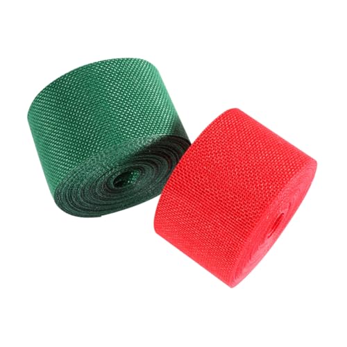 ARTSEWPLY 2 Rollen Weihnachtliches Dekoband Breit Lang Rot Grün Geschenkband für Basteln Geschenkverpackung und Festdekoration ARTSEWPLY 2 Rollen Weihnachtliches Dekoband Breit Lang Rot Grün Geschenkband für Basteln Geschenkverpackung und Festdekoration von ARTSEWPLY