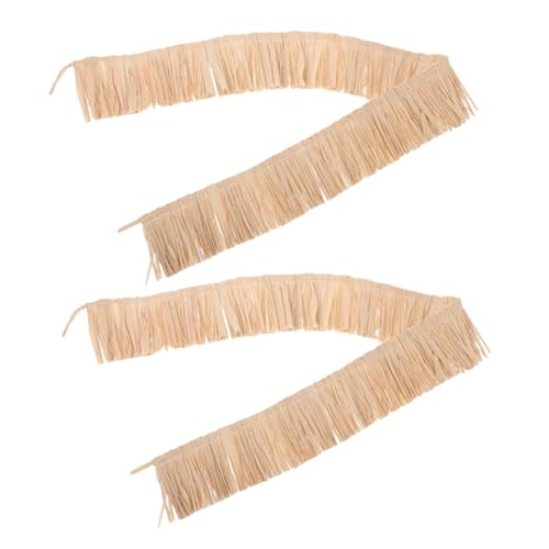 ARTSEWPLY 2 STÜCK Handgewebte Raffia Gras Quastenborte Natürliche Bast Dekoration für DIY Bastelprojekte Tropische Party Accessoires Atmungsaktive Sommermode und Hawaii Dekoration ARTSEWPLY 2 STÜCK Handgewebte Raffia Gras Quastenborte Natürliche Bast Dekoration für DIY Bastelprojekte Tropische Party Accessoires Atmungsaktive Sommermode und Hawaii Dekoration von ARTSEWPLY