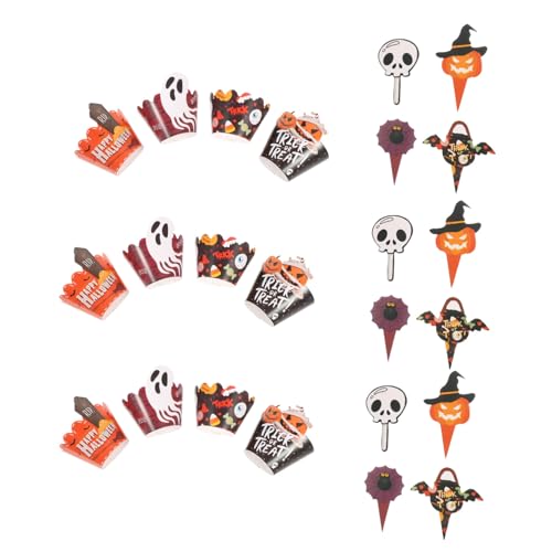 ARTSEWPLY 2sätze Kürbis-cupcake-topper Spinnen-cupcake-förmchen Gespenster-halloween-topper Totenkopf-muffinförmchen Papier-muffinförmchen Für Halloween-backdekorationen Und ARTSEWPLY 2sätze Kürbis-cupcake-topper Spinnen-cupcake-förmchen Gespenster-halloween-topper Totenkopf-muffinförmchen Papier-muffinförmchen Für Halloween-backdekorationen Und von ARTSEWPLY