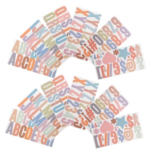 ARTSEWPLY 2 Sätze Selbstklebende Buchstabenaufkleber DIY Buchstabensticker für Briefkasten Bulletin Dekoration Wetterfeste Alphabete für Scrapbooking und Beschriftung von ARTSEWPLY