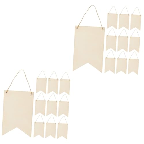 ARTSEWPLY 2 Sätze Teiliges Hängendes Holzschild Blanko Diy Holztafel Glatte Holzplatte Zum Bemalen Basteln Und Dekorieren Vielseitig Für Garten Hochzeit Restaurant Und 10 Stück * 2 von ARTSEWPLY