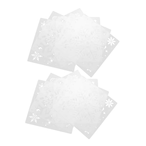 ARTSEWPLY 2 Sätze Wiederverwendbare Große Weihnachts Schneeflocken Schablonen Teiliges mit Filigranem Hohlraummuster Vielseitig für DIY Basteln Wandmalerei Holzdekoration und ARTSEWPLY 2 Sätze Wiederverwendbare Große Weihnachts Schneeflocken Schablonen Teiliges mit Filigranem Hohlraummuster Vielseitig für DIY Basteln Wandmalerei Holzdekoration und von ARTSEWPLY