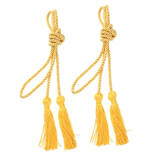 ARTSEWPLY 2 Stück Doktorhut Quaste grad quaste ehre schnüre Ehrenschnur für Abschlussstudenten goldene Ehrenschnüre Abschlusskordel aus Polyester Abschlussstöcke Ehrenschnur gestohlen ARTSEWPLY 2 Stück Doktorhut Quaste grad quaste ehre schnüre Ehrenschnur für Abschlussstudenten goldene Ehrenschnüre Abschlusskordel aus Polyester Abschlussstöcke Ehrenschnur gestohlen von ARTSEWPLY