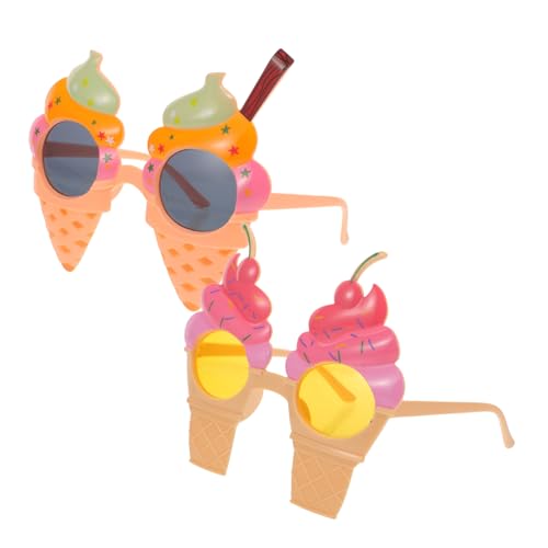 ARTSEWPLY 2 Stück Eistütenbrillen Sommer Strandbrillen Sonnenbrillen Partybrillen Lustige Geburtstagsbrillen Für Erwachsene Eiscreme Brillen Hawaii Brillen Lustiger Kunststoff ARTSEWPLY 2 Stück Eistütenbrillen Sommer Strandbrillen Sonnenbrillen Partybrillen Lustige Geburtstagsbrillen Für Erwachsene Eiscreme Brillen Hawaii Brillen Lustiger Kunststoff von ARTSEWPLY