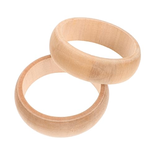 ARTSEWPLY 2 Stück Holzarmbänder für Glatte Naturbelassene Holzringe zum Selbermachen DIY Bastelset für Schmuckherstellung Langlebig und Praktisch zum Bemalen und Dekorieren ARTSEWPLY 2 Stück Holzarmbänder für Glatte Naturbelassene Holzringe zum Selbermachen DIY Bastelset für Schmuckherstellung Langlebig und Praktisch zum Bemalen und Dekorieren von ARTSEWPLY