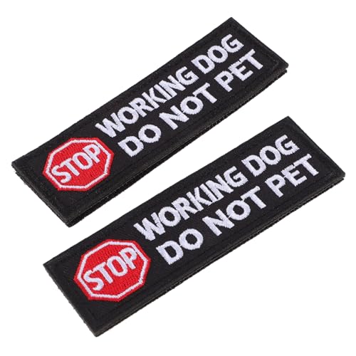 ARTSEWPLY 2 Stück Hundegeschirr Patches Diensthund Aufnäher für Training und Reaktive Hunde Bestickte Stoffabzeichen für Haustiergeschirre Komfortabel und Einfache Anwendung von ARTSEWPLY