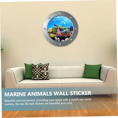 ARTSEWPLY 2 Stück Meerestiere Wandsticker Unterwasserwelt Kinderzimmer Wandtattoo Porthole Design Lebendige Meeresbewohner Aufkleber Einfach Kleben Entfernen ARTSEWPLY 2 Stück Meerestiere Wandsticker Unterwasserwelt Kinderzimmer Wandtattoo Porthole Design Lebendige Meeresbewohner Aufkleber Einfach Kleben Entfernen von ARTSEWPLY