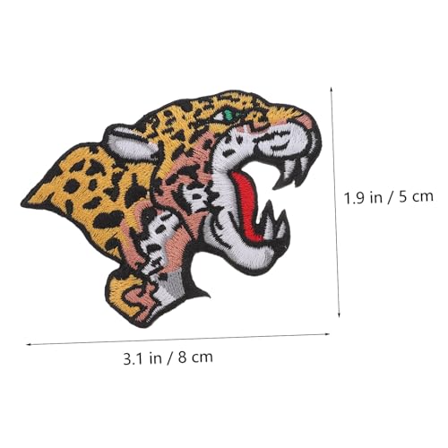 ARTSEWPLY 2 Stück Raubkatzen Aufnäher Cheetah Stoffpatches zum Aufbügeln und Nähen Langlebig Praktisch Modisch für Jacken Rucksäcke DIY Kleidungsmode Klebefläche für Einfache Anbringung von ARTSEWPLY
