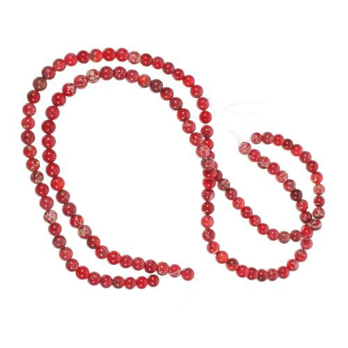 ARTSEWPLY 2 Stück Rote Naturstein Perlen Armband und Halskette Langlebige Handgefertigte Edelstein Schmuckstränge Komfortabel Tragbar für Geschenk und DIY Schmuckherstellung ARTSEWPLY 2 Stück Rote Naturstein Perlen Armband und Halskette Langlebige Handgefertigte Edelstein Schmuckstränge Komfortabel Tragbar für Geschenk und DIY Schmuckherstellung von ARTSEWPLY